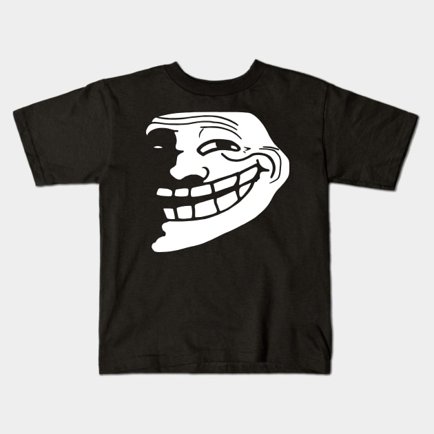 Meme - Trollface - Coolface - Problem? Kids T-Shirt by gin3art